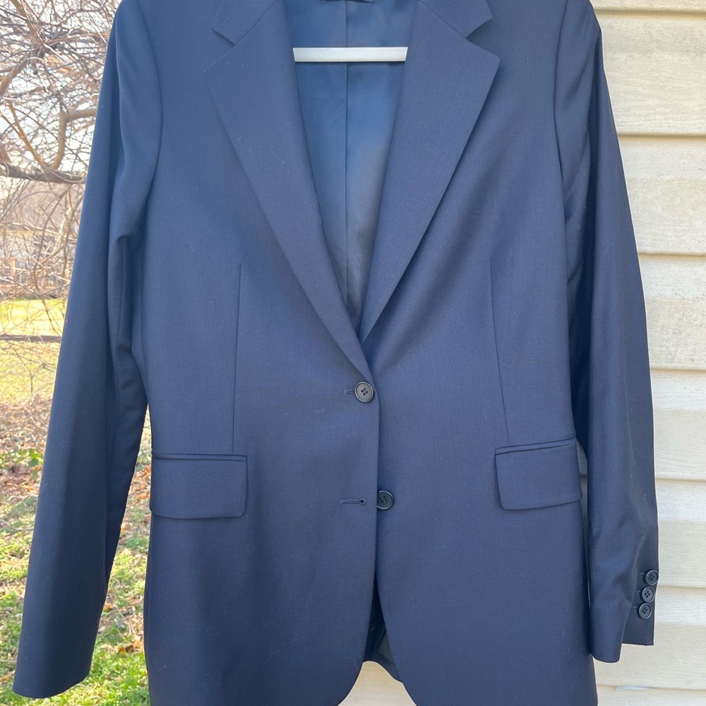 H&M Navy Single-Breasted Men's Blazer